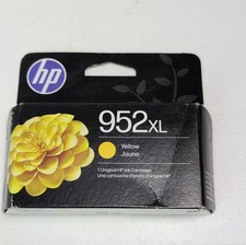 NIB GENUINE HP 952XL INK YELLOW EXP July 2027 NEW SEALED IN BOX picture