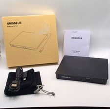 ORIGBELIE BT524 USB External CD/DVD Drive w/ HDD Support, Black PC/Mac picture