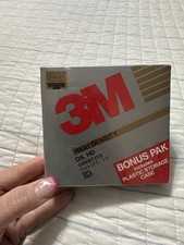 Vintage 3M 3.5” DS/HD High Density Floppy Disks(5PK) Sealed 1993 Bonus Pack picture
