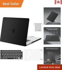 Seamless Black Hard Shell Case for MacBook Pro 16-Inch: Ultimate Style & Safety picture