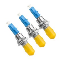 3 Pack SingleMode LC/UPC Male to ST/UPC Female Fiber Optic Adapter Connector ... picture