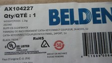 Belden AX104227 CAT6+ KEYCONNECT COUPLER PATCH PANEL 24PORT 1U BLACK picture