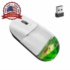Frutiger Aero Aqua Mouse, Clear Green USB-C Rechargeable Wireless Mouse for PC picture