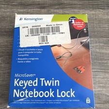 Kensington MicroSaver Keyed Twin Notebook Lock, Key Lock, MPN OD809H 64025F picture