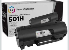 LD High Yield Toner Cartridge For Lexmark 501H 50F1H00 Black MS310d MS410d +more picture