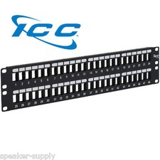 IC107BP482 ICC 48 Port Blank Patch Panel Keystone 2 RMS Flush Mount Rack Mount picture