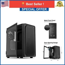 DARKROCK EC2 ATX Mid Tower Gaming PC Case, Tempered Glass, Type-C Ready picture