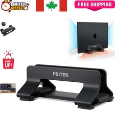 Durable Aluminum Laptop Stand - Adjustable Vertical Dock for Improved Cooling picture