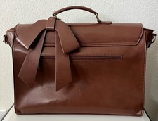 Ecosusi Messenger Cross Body Laptop Bag for Women 15.6 inch Leather Briefcase picture