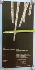 Old 1974 MIT Information Processing Center Computer Courses & Seminars Poster picture