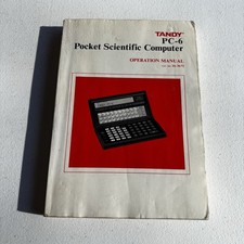 Tandy PC-6 Pocket Scientific Computer Operation Manual Only Paperback | USED picture
