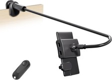 Gooseneck Tablet Holder for Kindle Reading in Bed with Page Glossy Black  picture
