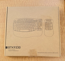 MEETION BTK9330 Ergonomic Wireless Keyboard & Keypad 2.4G Bluetooth OB picture