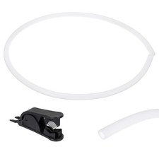 3.28 ft Tubing 6.5mm ID x 10mm OD with Cutter Milky White picture
