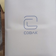 Cobak Folding Folio Case Canvas Floral Design White Gray picture