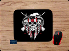 AMERICAN FLAG SKULL EAGLE WINGS PATRIOTIC PC GAMING DESK MAT MOUSE PAD GIFT picture