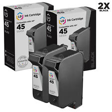 LD Products Remanufactured Replacement for HP 45 51645A Ink Cartridges 2-Pack picture