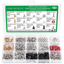 510Pcs PC Screws Kit, M.2 NVMe SSD Motherboard Standoffs Set picture