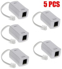 5 PCS DSL Modem Phone In Line Filter Eliminate Interference Static Noise Blocker picture
