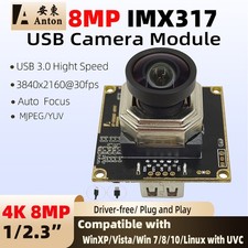 8MP IMX317 4K USB3.0 Industrial Camera Module 2160p HD Vertical Mount MJPEG/YUV picture
