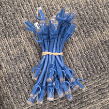  23 of Blue RJ-45 to RJ-45 Ethernet Patch Cable Snagless 1-4 ft Lot Multiple picture