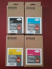 2019 NIB SET 4 Genuine Epson Ink T788XXL120,T788XXL220,T788XXL320,T788XXL420 picture