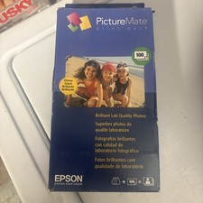 SEALED Epson PictureMate Print Pack T5570 Photo Cartridge & 4x6 Photo Paper 100 picture