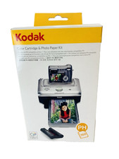 New Sealed Kodak PH-160 Color Cartridge Ink Photo Paper Kit 160 prints 2008 picture