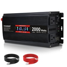 2000W 12V DC to 110V AC LCD Inverter 2 USB picture