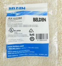 Category 6A 10GX Belden AX102280 Modular Jack RJ45, KeyConnect, Gray - AUGM Cat6 picture