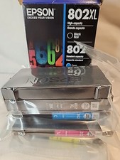 NEW GENUINE - EPSON 802XL COMBO INK CARTRIDGES - T802XL -BCS Sealed Bags 2028 picture