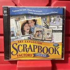 Nova Development Art Explosion Scrapbook Factory Deluxe 2.0 2 CD ROM Windows NEW picture