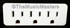 Grounded 3 Outlet Triple AC Wall Plug Power Tap Splitter 3-Way Electric Adapter picture