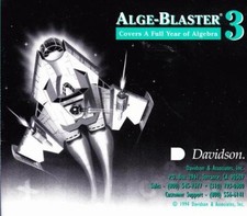 Alge-Blaster 3 PC MAC CD learn full year algebra math graph equations kids game picture