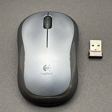 Logitech M225 Wireless Optical Mouse w/Scroll-Wheel Nano - Gray & Black picture