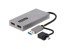 StarTech.com USB to Dual HDMI Adapter, USB A/C to 2x HDMI Displays (1x 4K30Hz, 1 picture