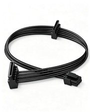 Mini 6 Pin to Dual Sata 15 Pin Power Cable, Mini 6 Pin ATX to 2 SATA Power Ad... picture