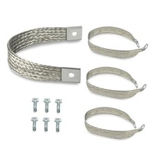 4Pcs Heavy Duty Engine Braided Ground Strap Battery Starter Chasis Body Frame  picture