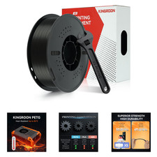 PETG 3D Printer Filament High Strength Low Warping 1.75mm Black Durable Outdoor picture