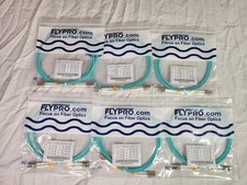 Flypro LC to LC OM3 Multimode Duplex Fiber Optic Patch Cables 2m Lot of 6 Sealed picture