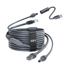32FT/10M Starlink Mini Ethernet Cable, 2-In-1 Integrated DC Power and Gigabit Da picture