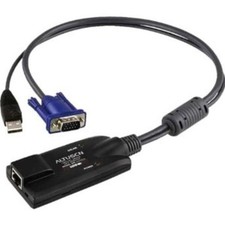 Aten KA7570 KVM Cable - for KVM Switch, Keyboard/Mouse, Network Device - Black picture