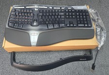 Microsoft Natural Ergonomic 4000 Wired Keyboard Model 1048 Black picture