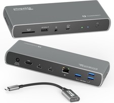 Plugable Thunderbolt 4 USB-C USB-A HDMI 96W PD Etherent SD TAA Docking Station picture