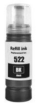 Black 522 Ink Bottle Compatible WITH Epson T522 Fits EcoTank ET2400 ET2800 NEW picture