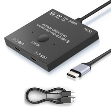 8K USB C Switch,Bi-Directional USBC Switcher 2 Computers,USB Type C KVM 8K picture