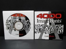 4000 Image Fonts, PC, CD-ROM, Windows 95 / 3.X, Compu Works, 1998, Never Used picture