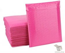 ProLine 25 #0 6.5x10 Extra Wide Pink Poly High Bubble Mailer DVD CD Envelopes picture