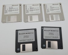 Microsoft MS-DOS 6.0 Upgrade & MS-DOS 5 .0 Operating System 3.5