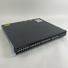 Cisco WS-C3650-48PS-S V01 Tested & Reset 2X PSU picture
